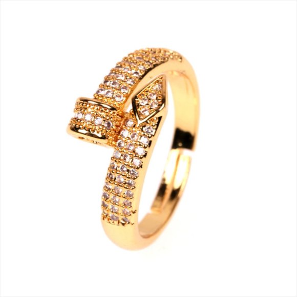 Iced Out Nail Ring - Picture 4 of 4